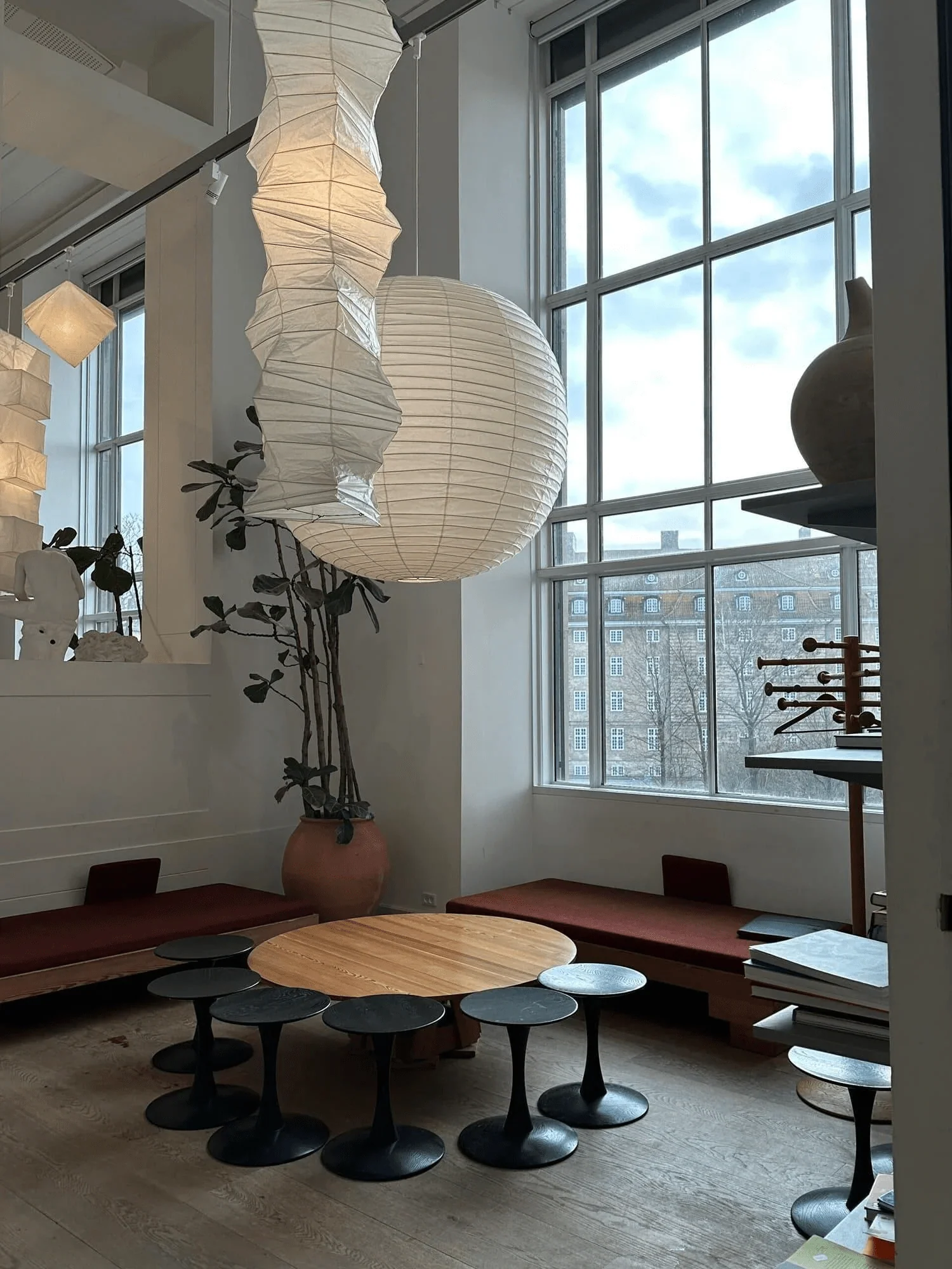 Lydia Modern Paper Pendant Light - Image 24