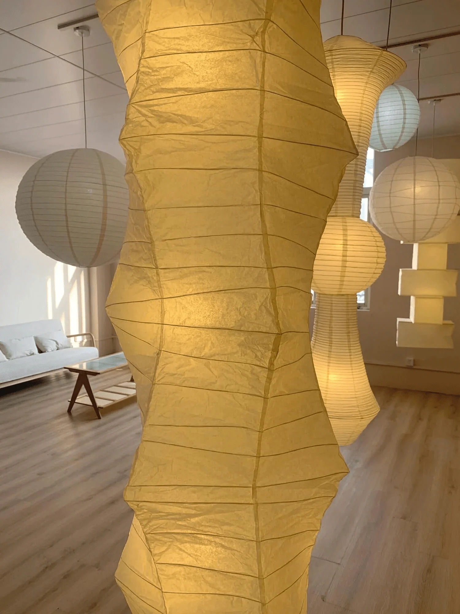 Lydia Modern Paper Pendant Light - Image 25