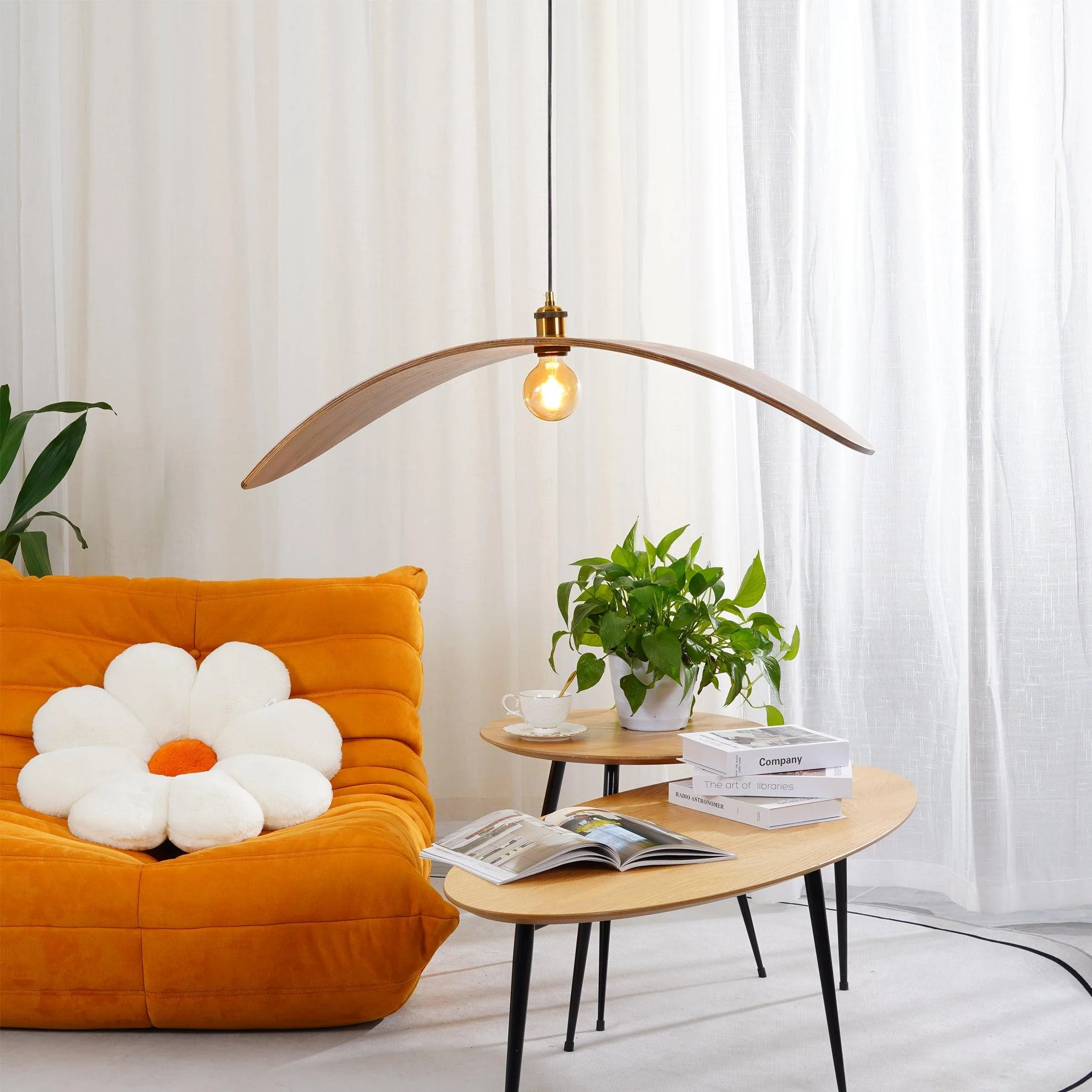 Lymiror Nordic Art Wooden Pendant Lamp - Image 21