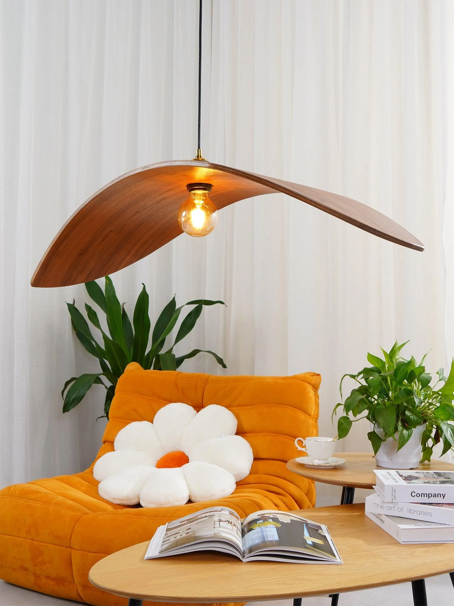 Lymiror Nordic Art Wooden Pendant Lamp - Image 26