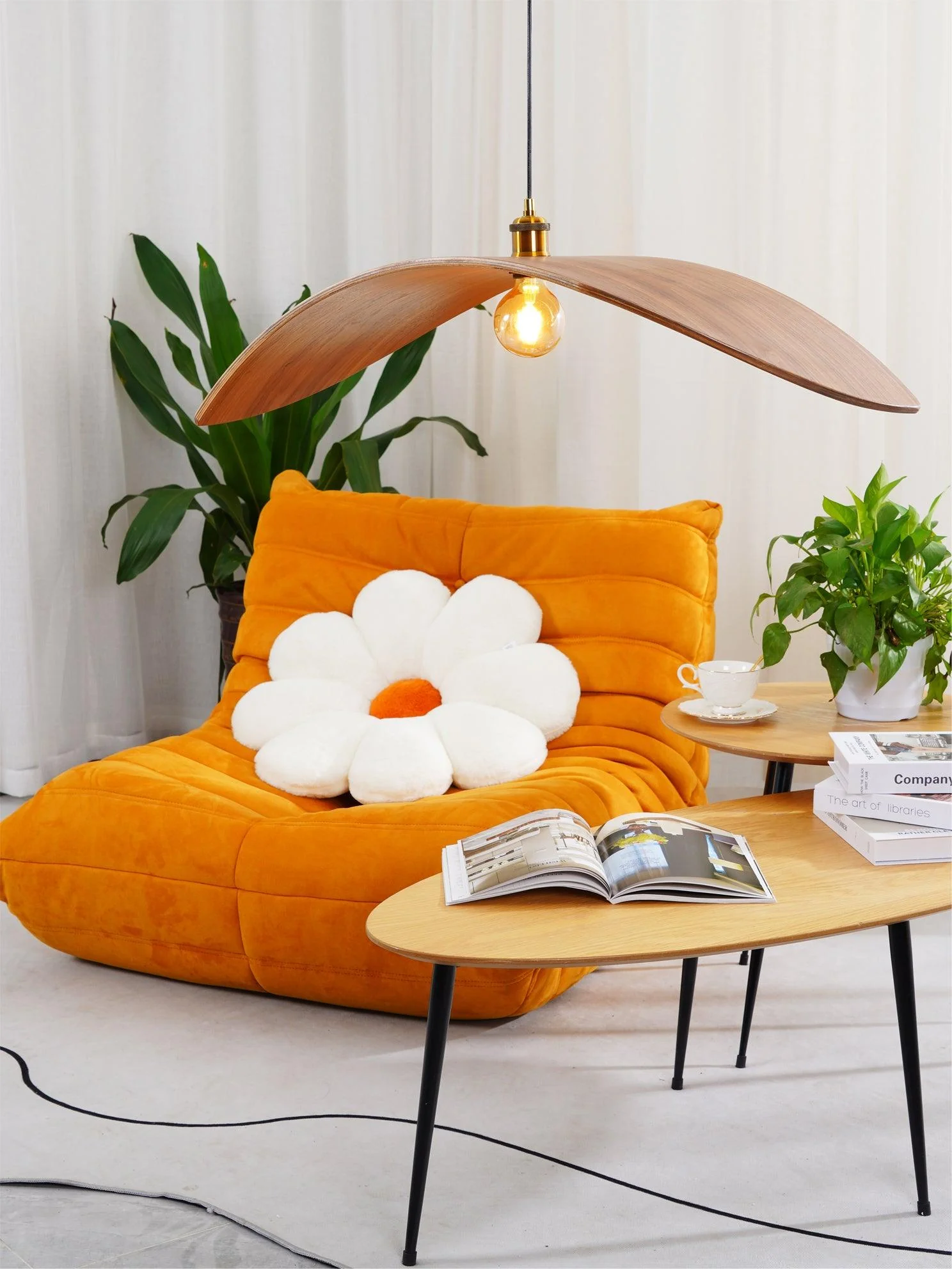 Lymiror Nordic Art Wooden Pendant Lamp - Image 27
