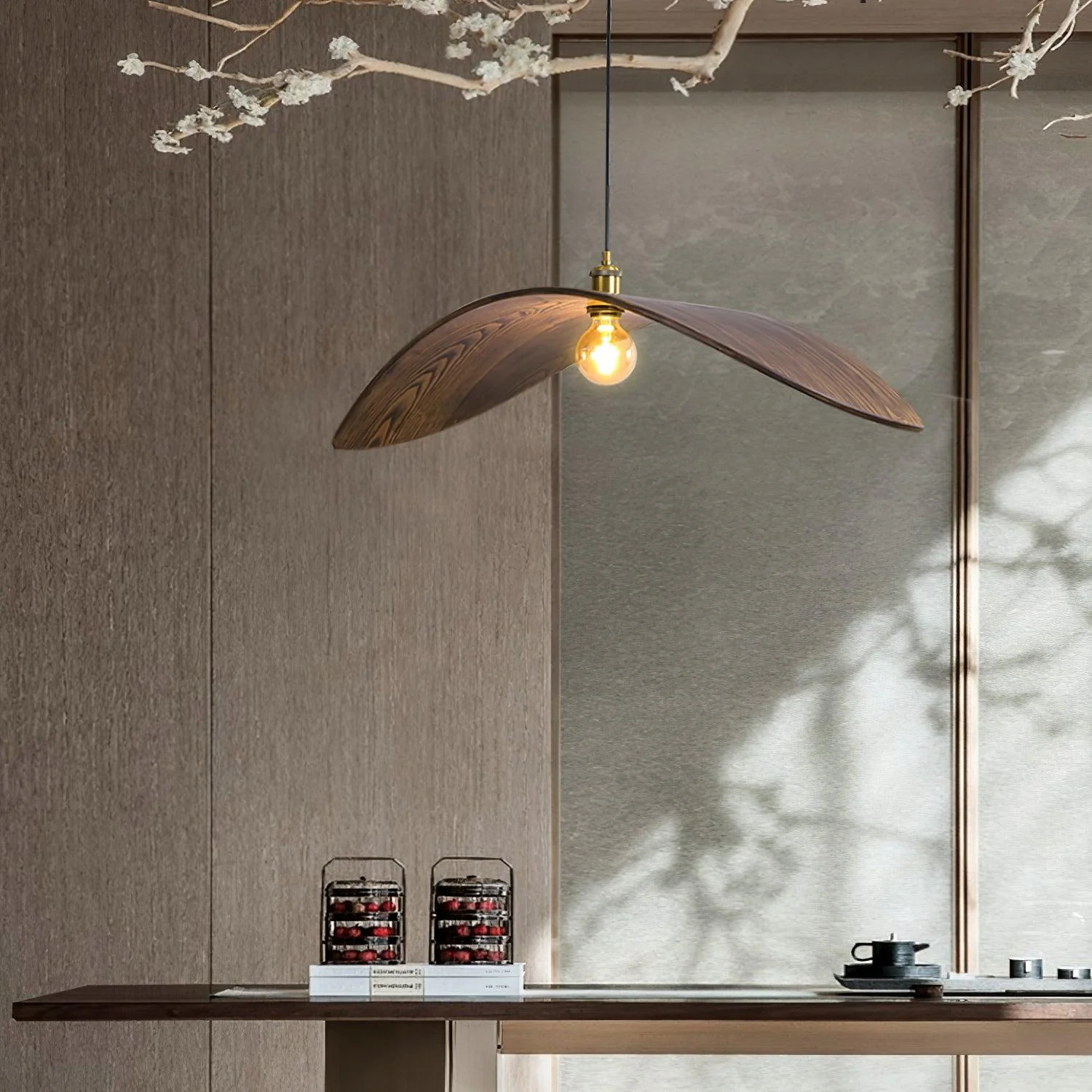 Lymiror Nordic Art Wooden Pendant Lamp - Image 28