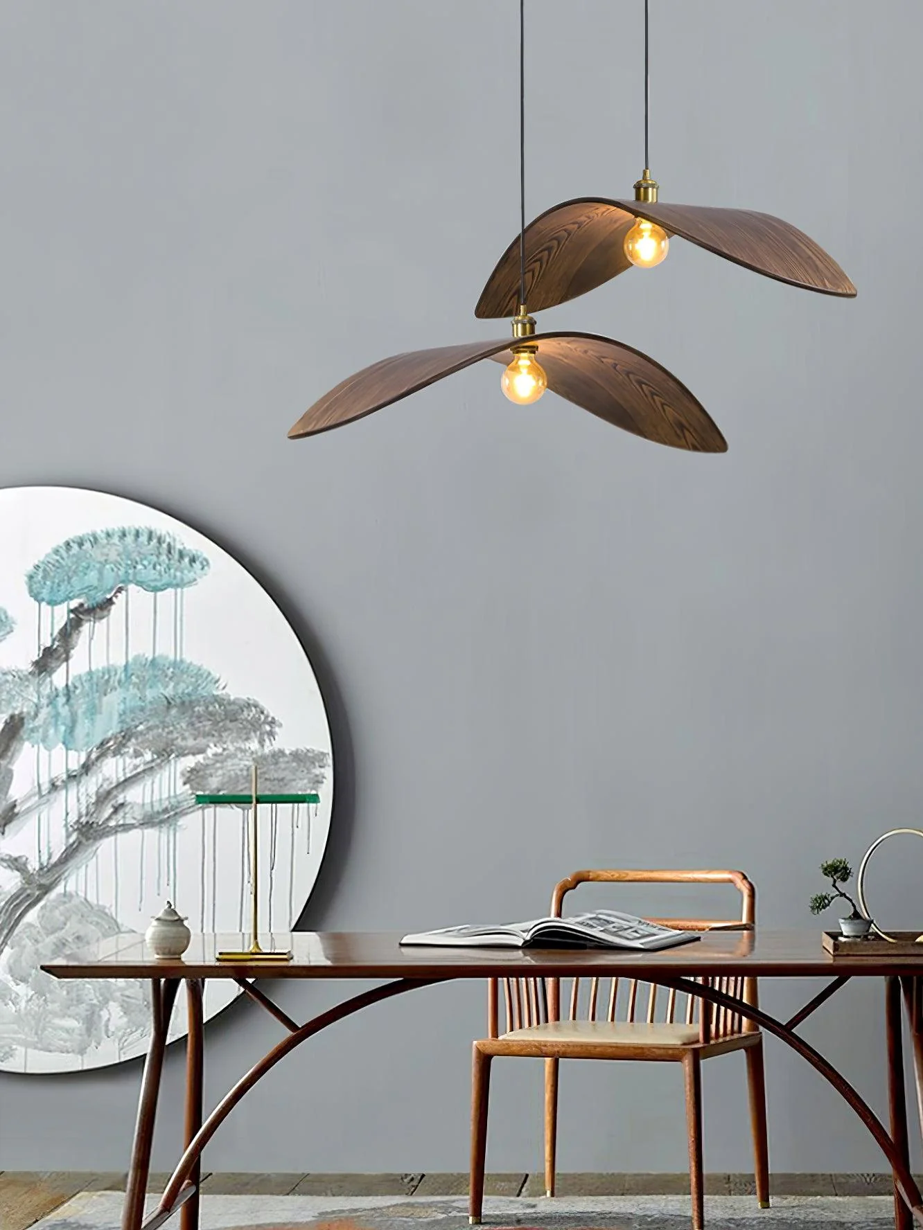 Lymiror Nordic Art Wooden Pendant Lamp - Image 5