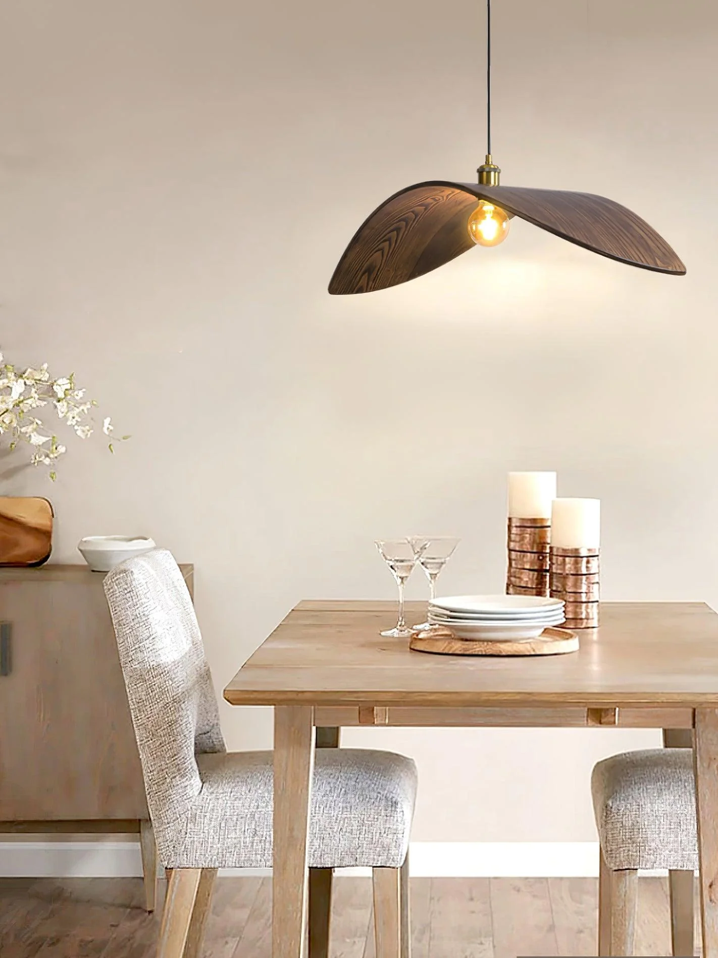Lymiror Nordic Art Wooden Pendant Lamp - Image 6