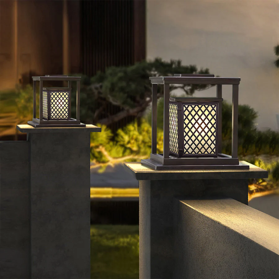 Lyndon Square Modern Style Outdoor Pillar Lights