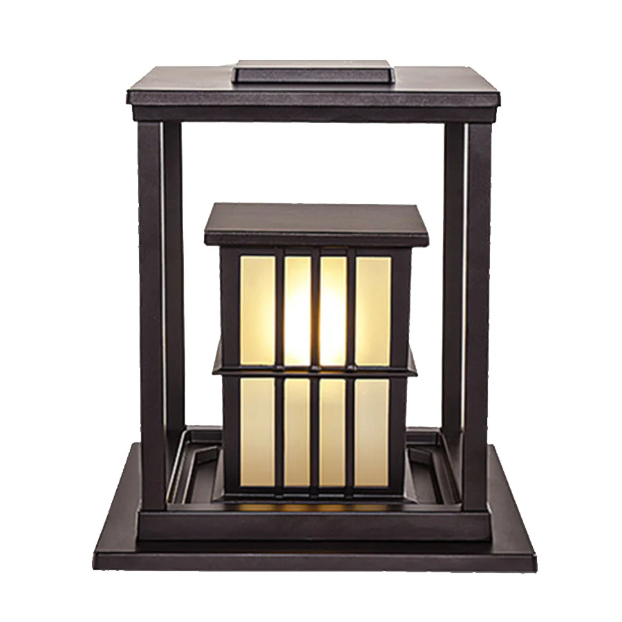 Lyndon Square Modern Style Outdoor Pillar Lights - Image 2