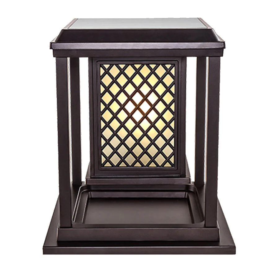 Lyndon Square Modern Style Outdoor Pillar Lights - Image 9