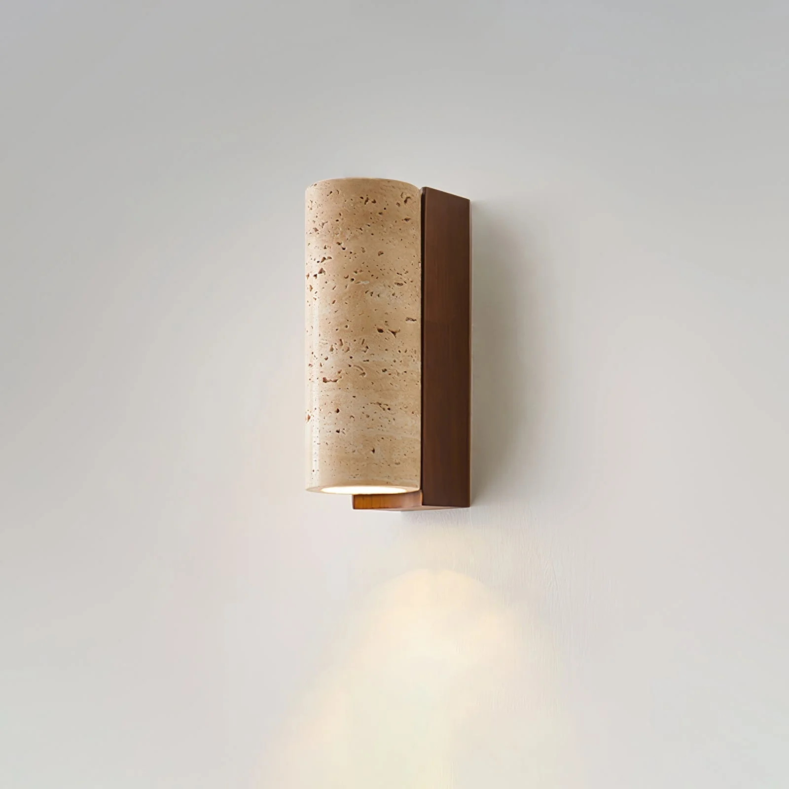Lysandra Cylindrical Travertine Wall Light - Image 19