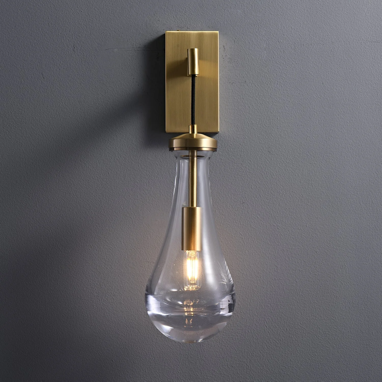 Lyshaos Modern Minimalist Brass Glass Wall Lamp - Image 13