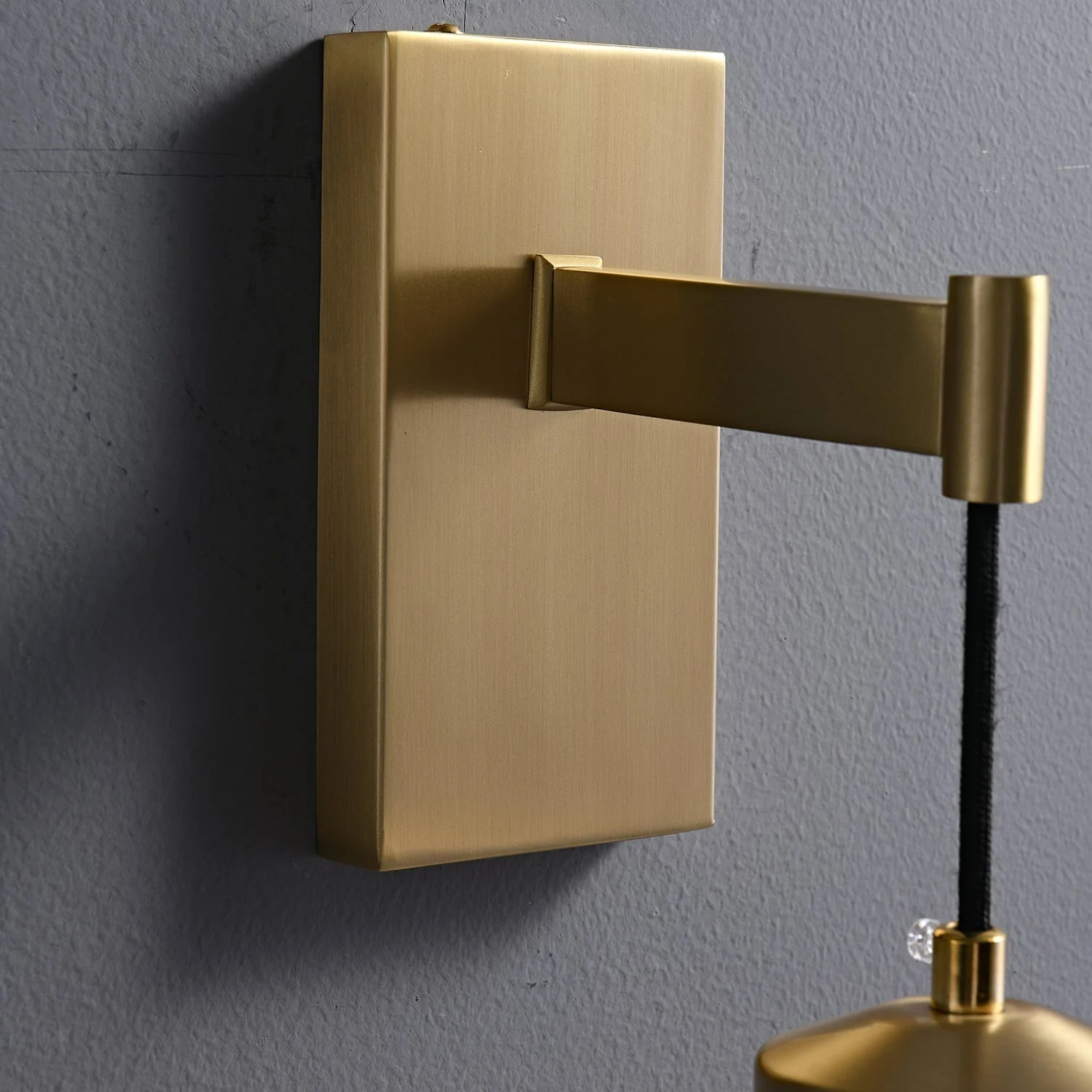 Lyshaos Modern Minimalist Brass Glass Wall Lamp - Image 2