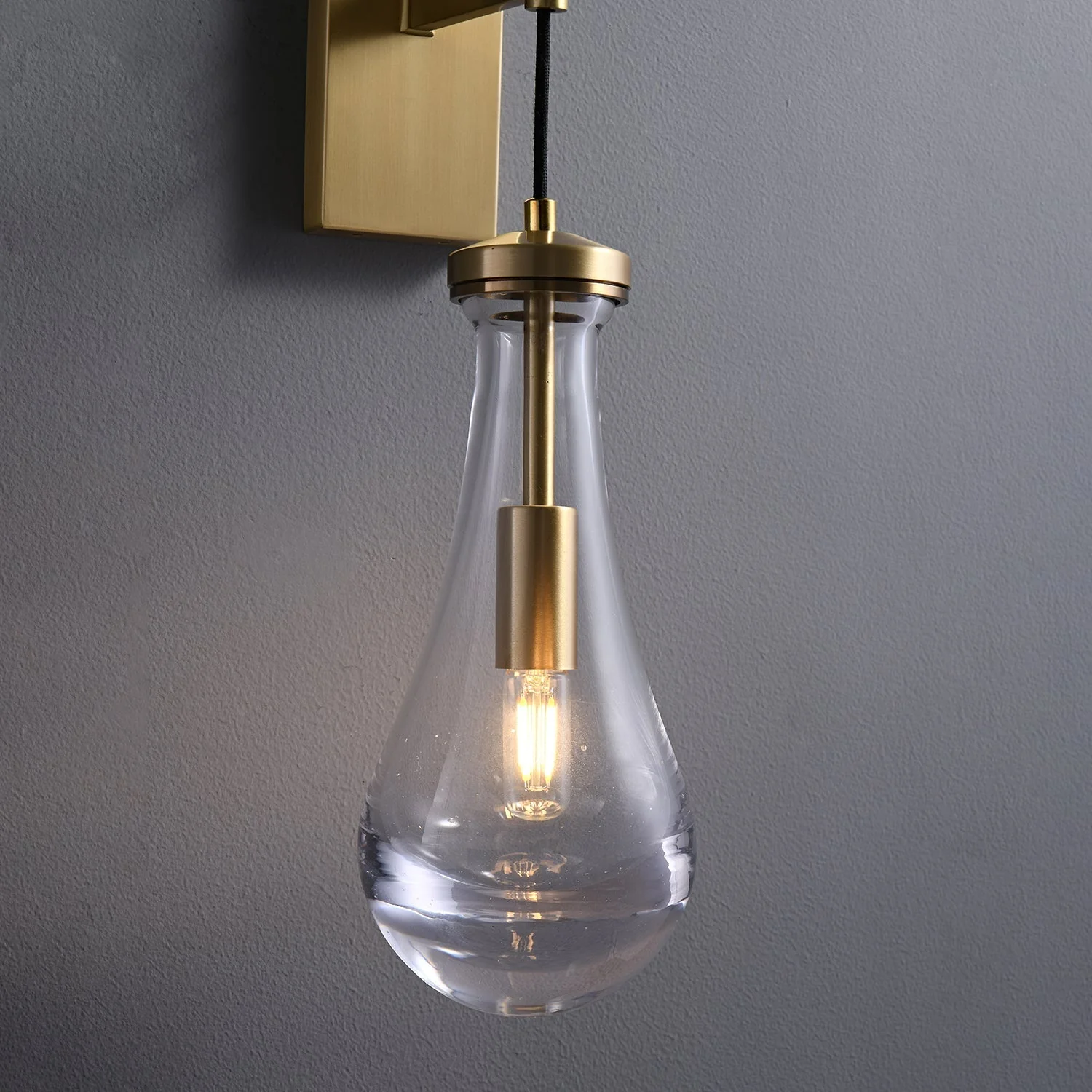 Lyshaos Modern Minimalist Brass Glass Wall Lamp - Image 4