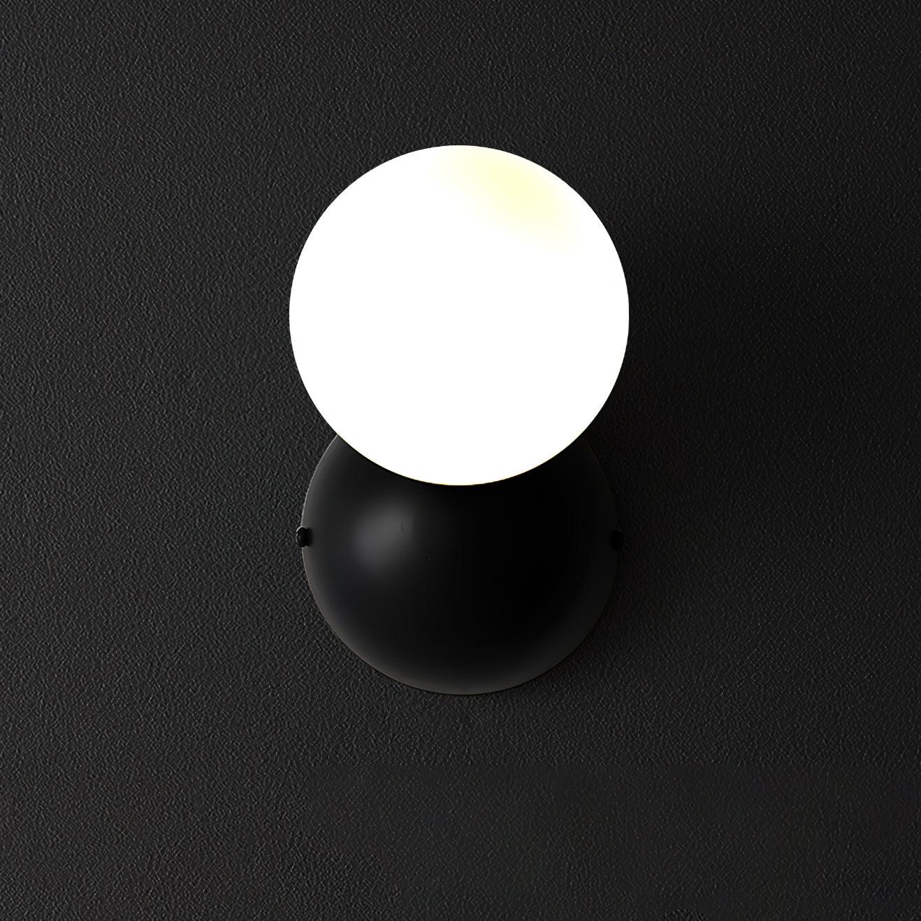 Lysola Sphere Glass Brass Wall Light - Image 13