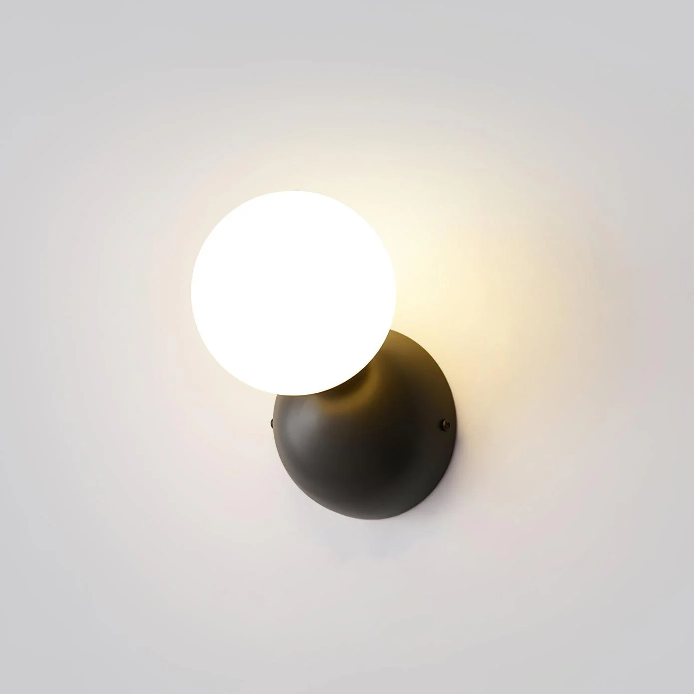 Lysola Sphere Glass Brass Wall Light - Image 19