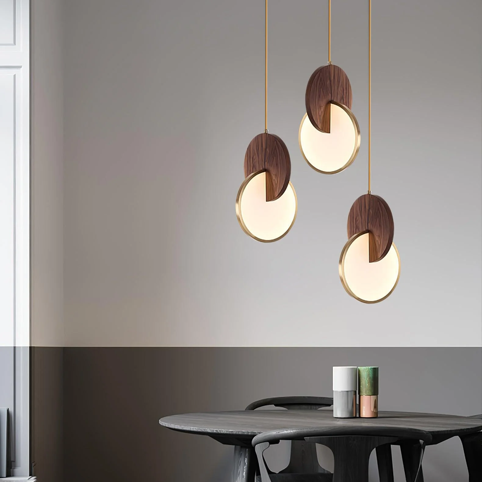 Lysola Wood Ring Pendant Light - Image 16