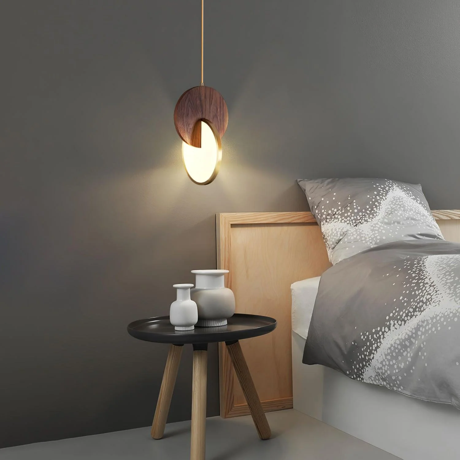 Lysola Wood Ring Pendant Light - Image 27