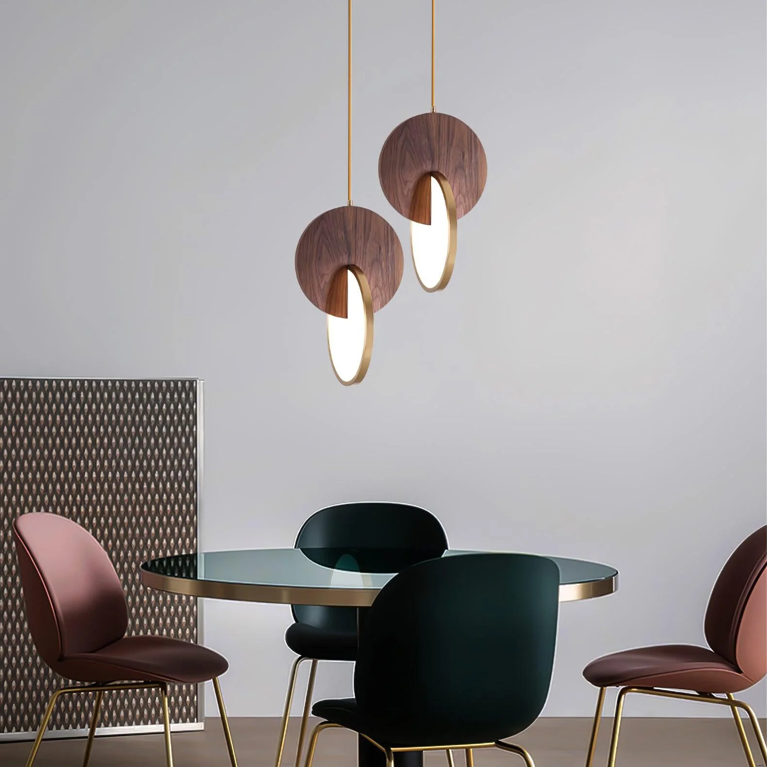 Lysola Wood Ring Pendant Light - Image 30
