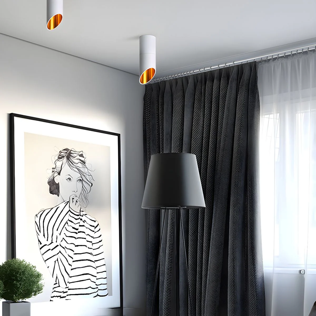 Lyvyneth Modern Minimalist Tube Surface Downlight - Image 24