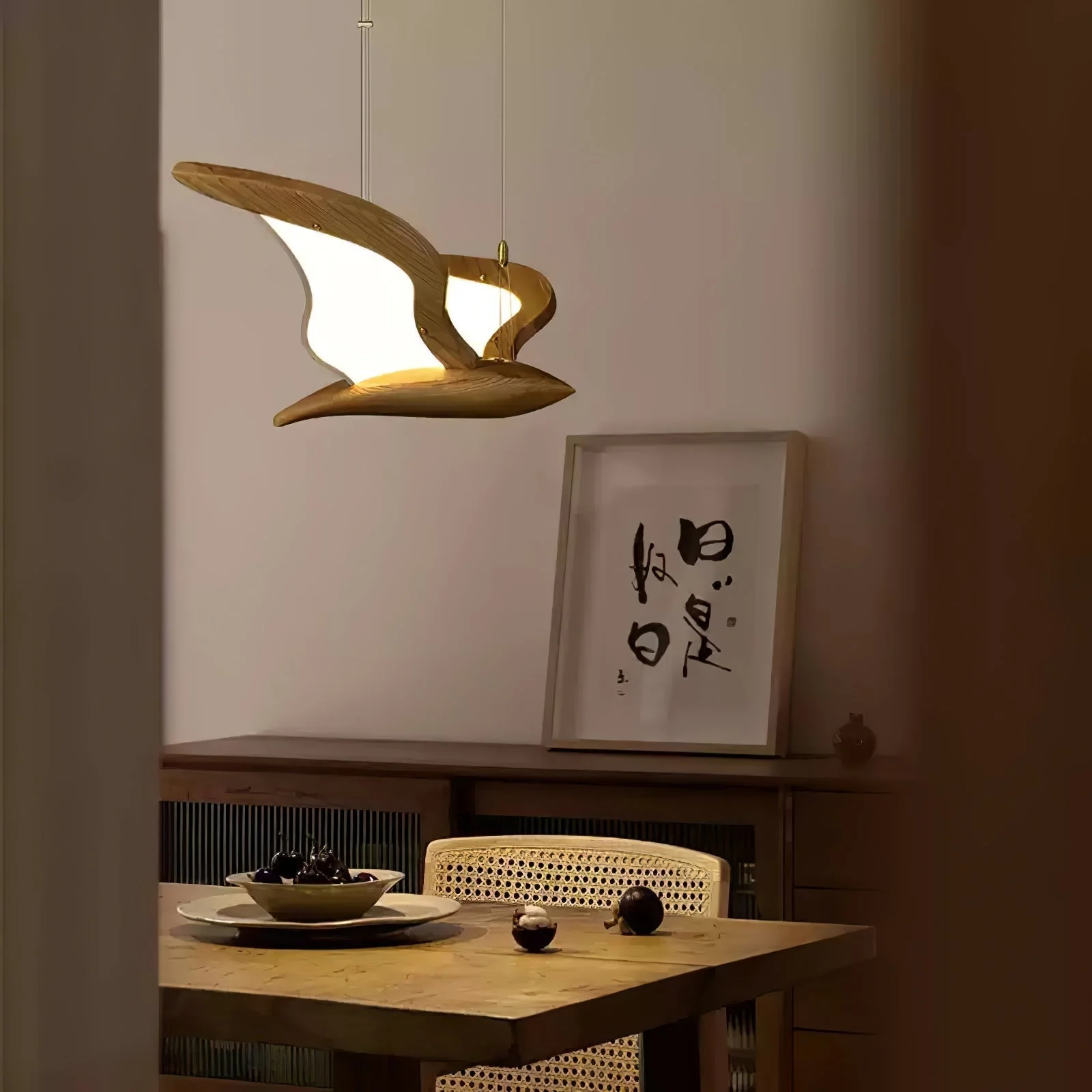 Lyvynia Organic Wood Pendant Light - Image 34