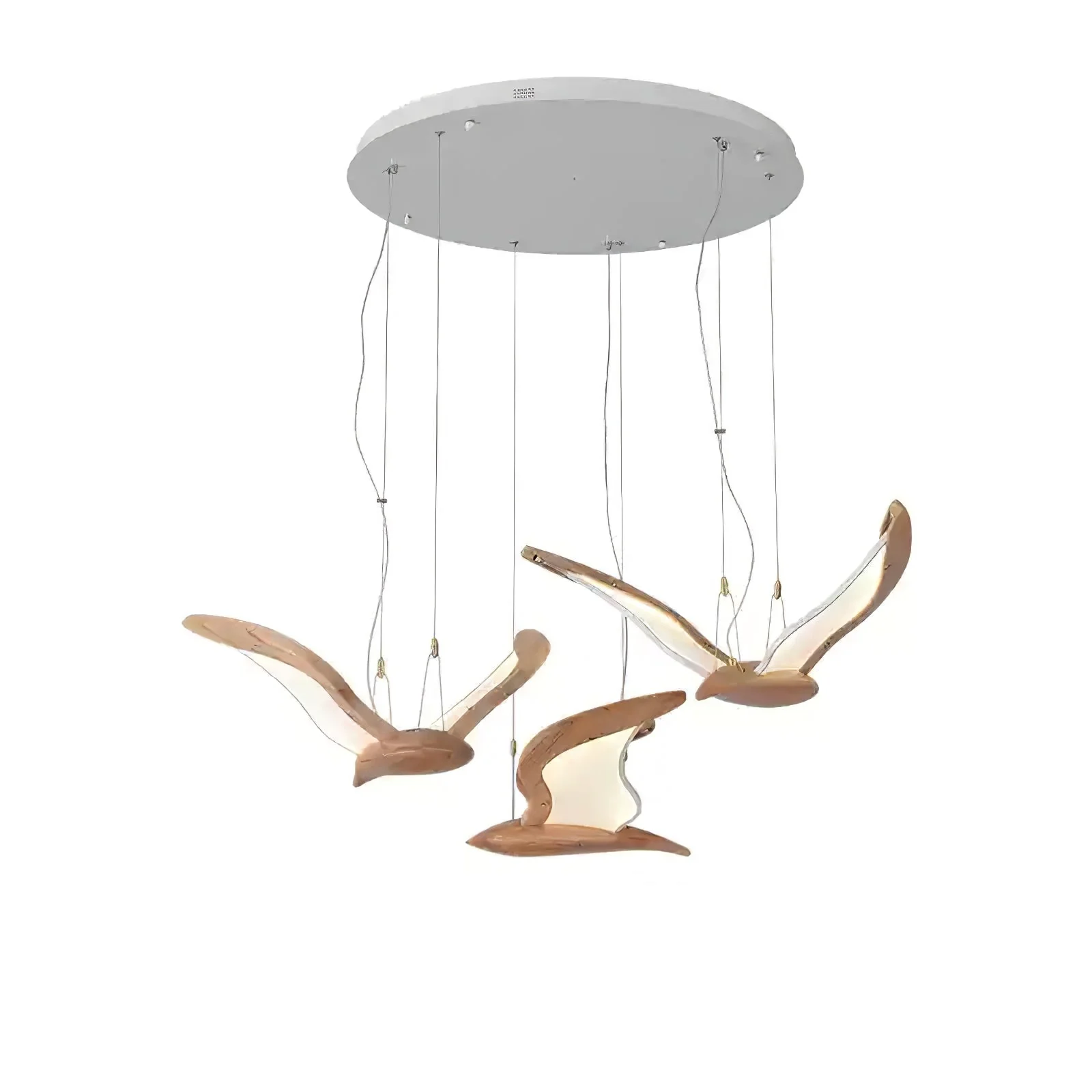 Lyvynia Organic Wood Pendant Light - Image 6