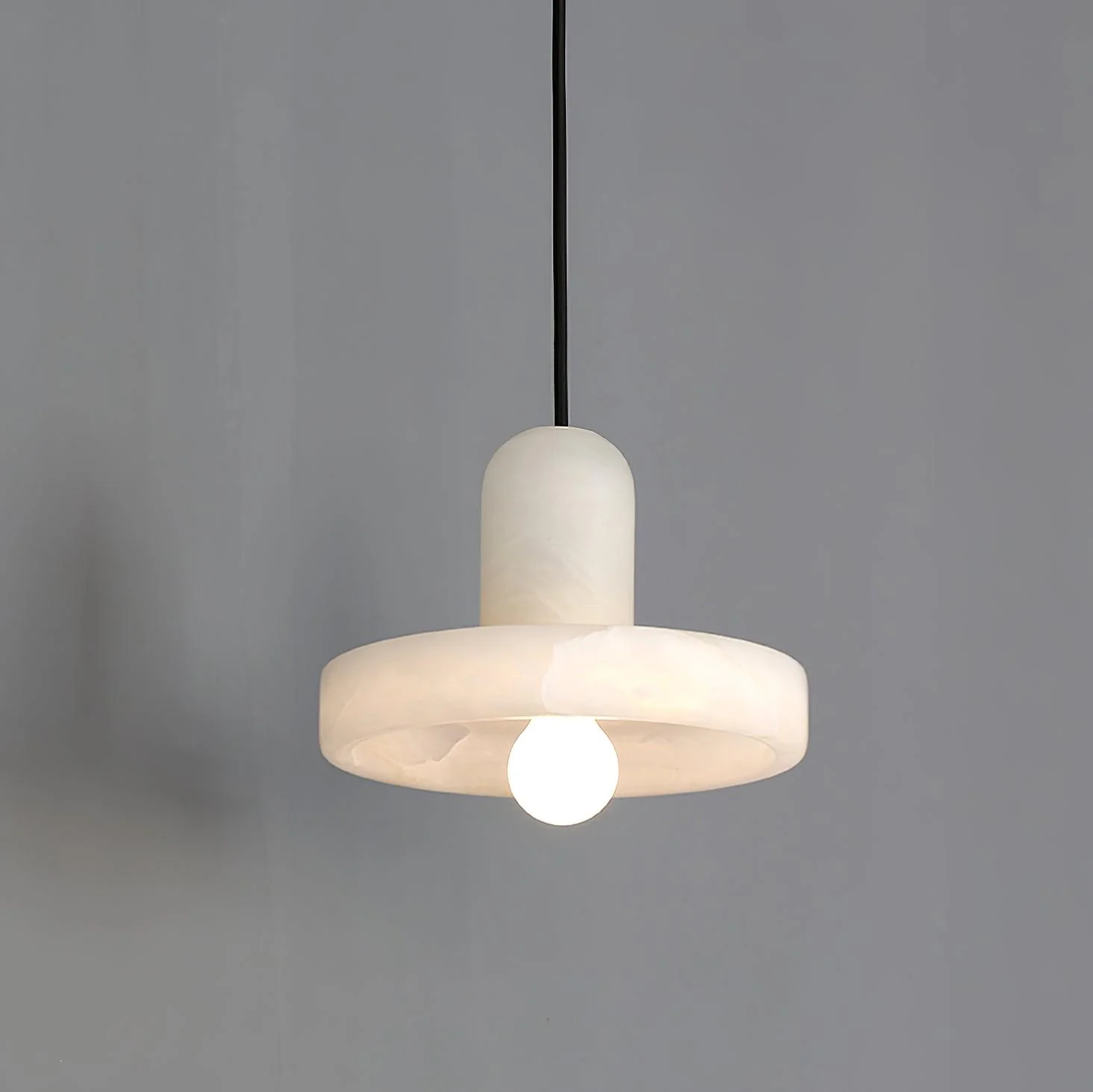 Lyvynos Stacked Alabaster Pendant Light - Image 13