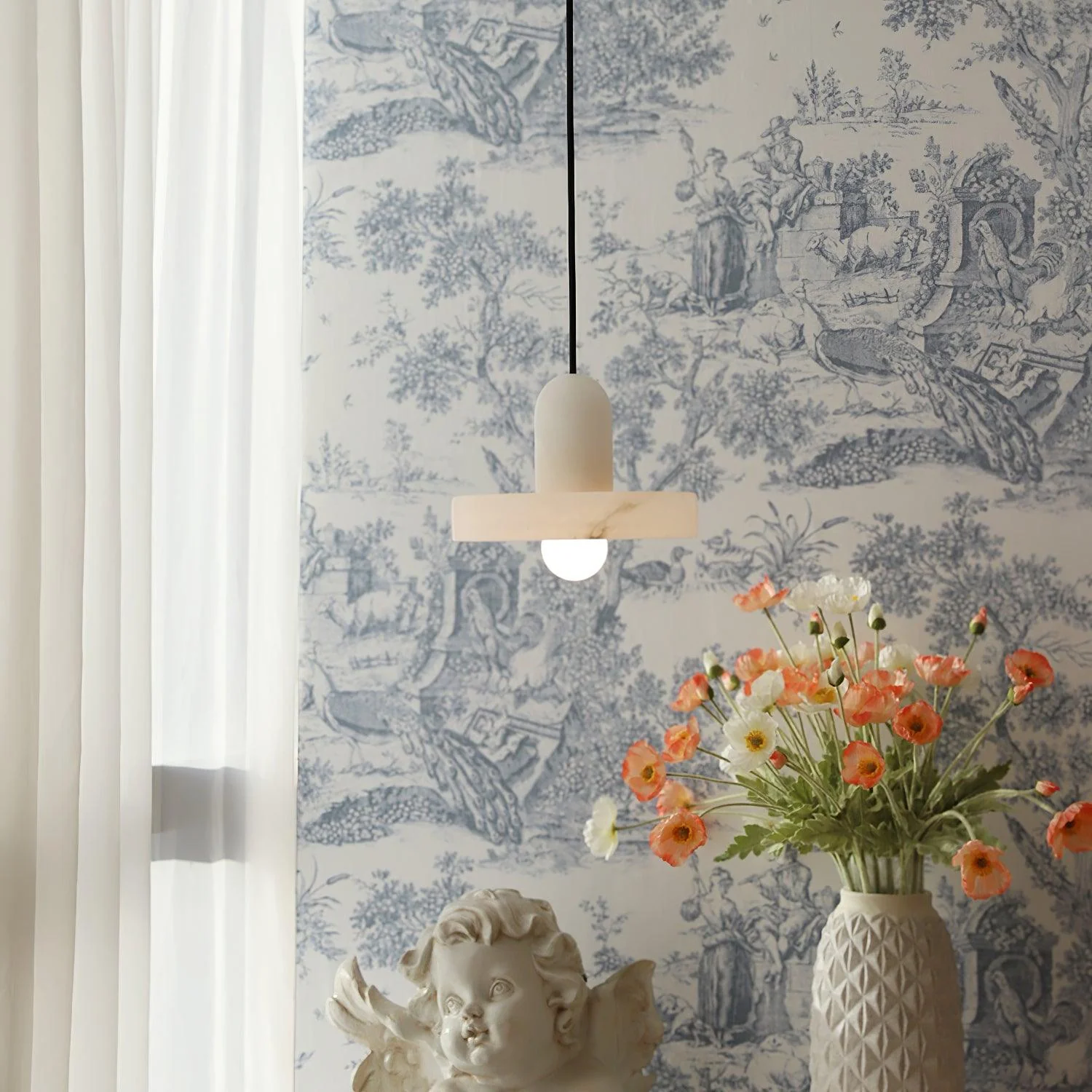 Lyvynos Stacked Alabaster Pendant Light - Image 2