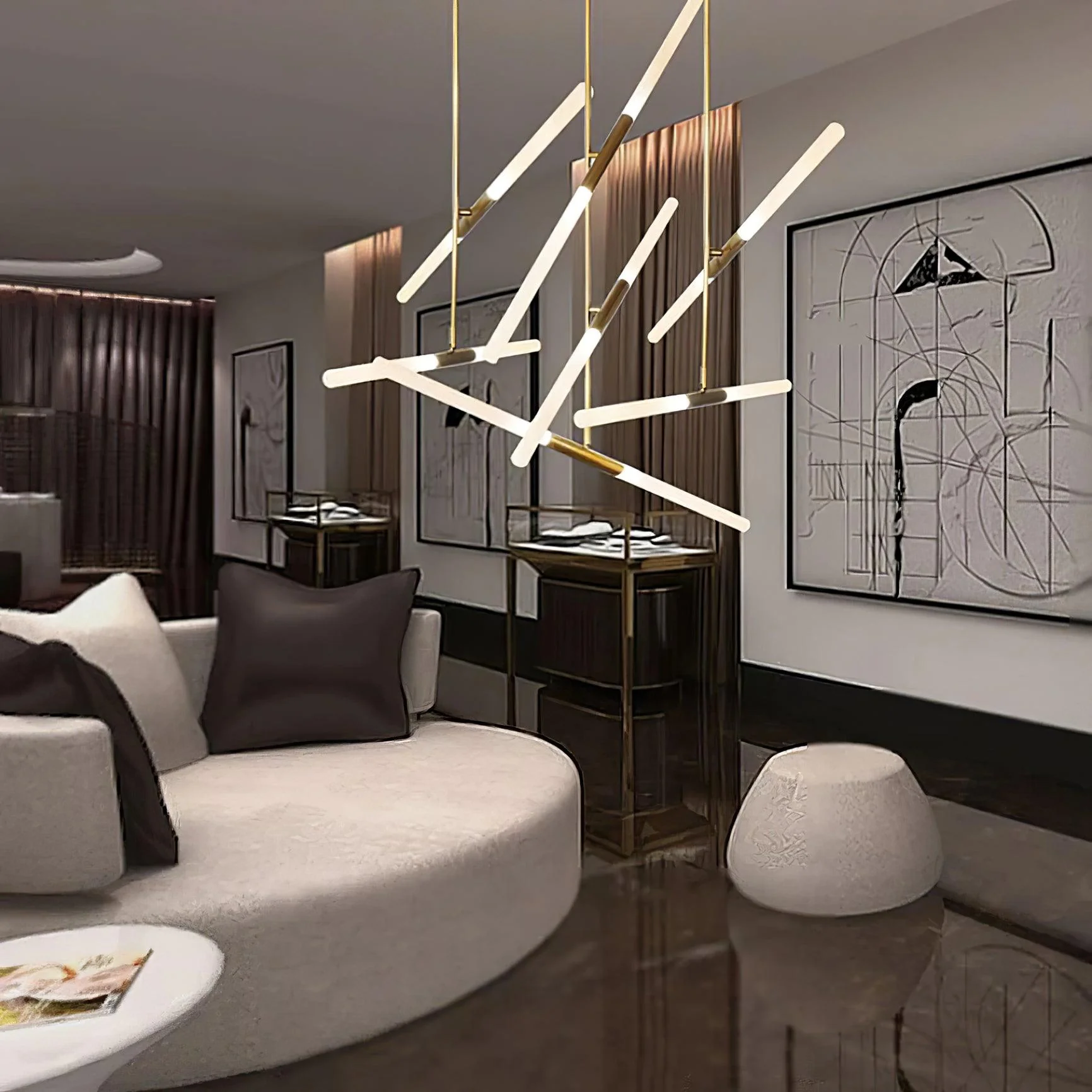 Mabel Linear Modern Pendant Light - Image 39