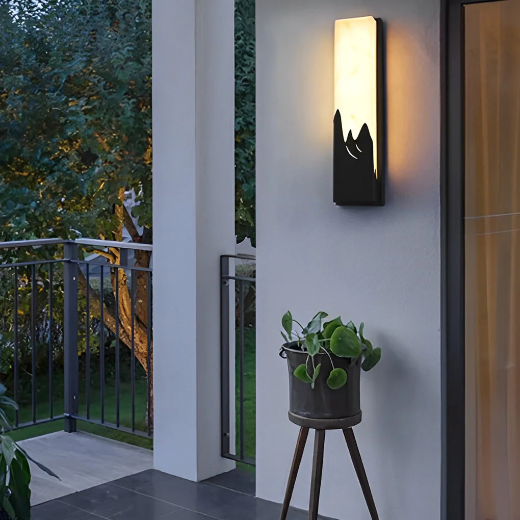 Madnn Creative Scenery LED Retro Marble Outdoor Sconces Light - Image 5