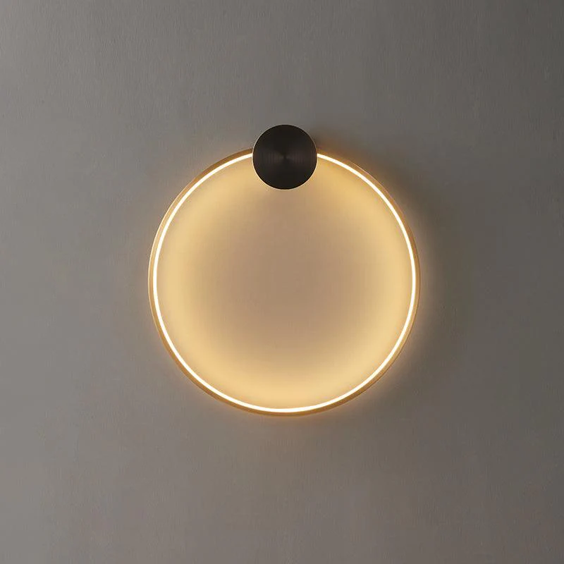 Maisie Wall Light Modern Minimalist Ring Shaped LED Brass - Image 29