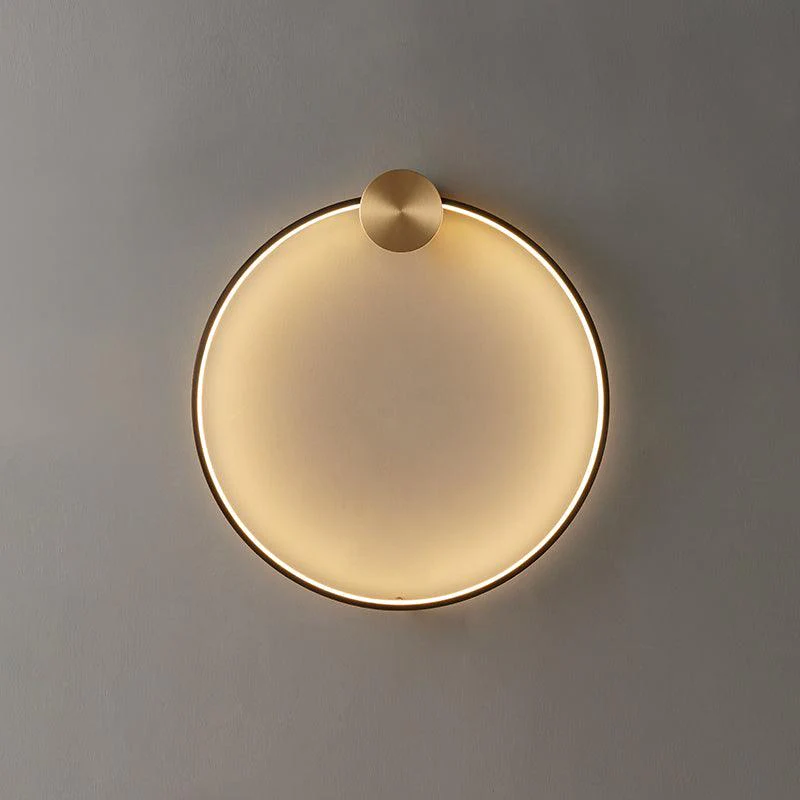Maisie Wall Light Modern Minimalist Ring Shaped LED Brass - Image 32
