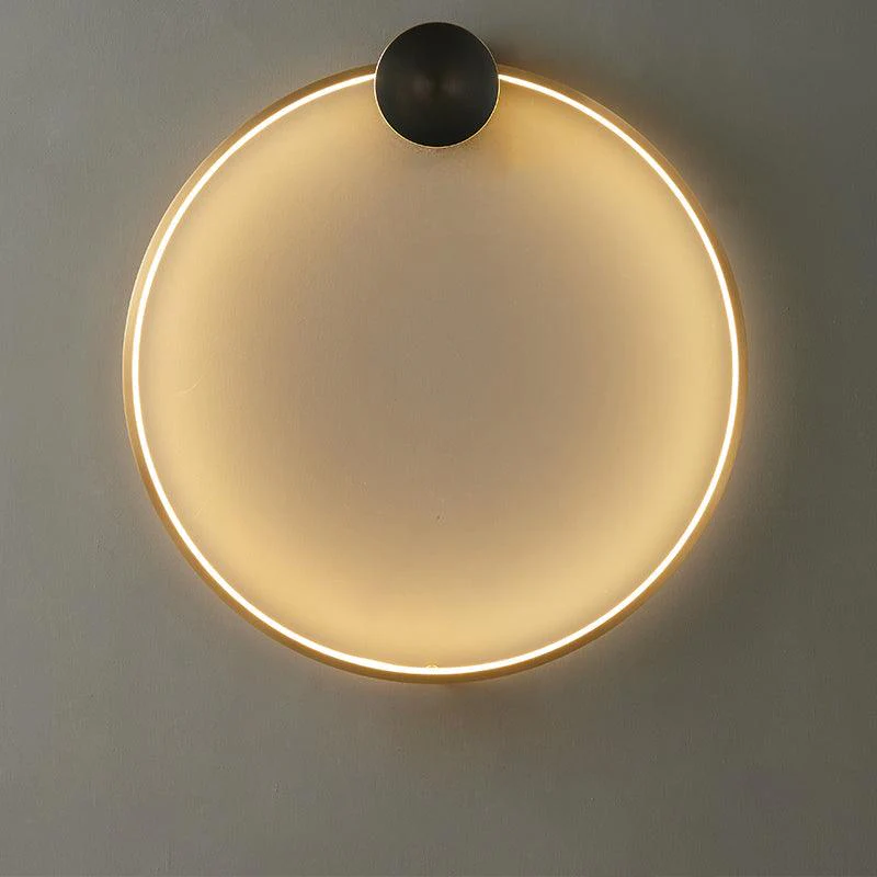 Maisie Wall Light Modern Minimalist Ring Shaped LED Brass - Image 50