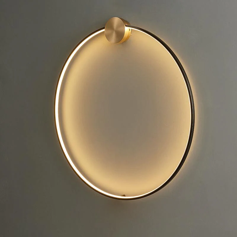 Maisie Wall Light Modern Minimalist Ring Shaped LED Brass - Image 51