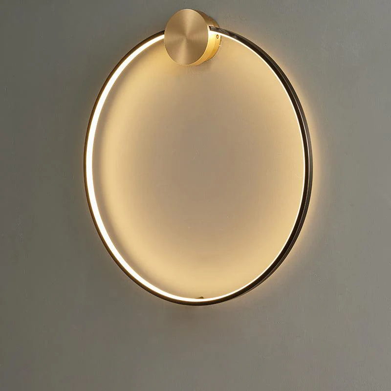 Maisie Wall Light Modern Minimalist Ring Shaped LED Brass - Image 69