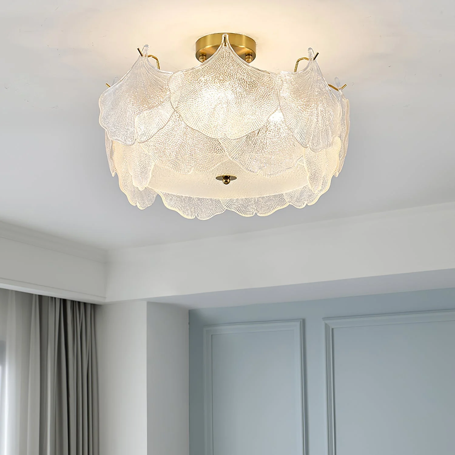 Maple Leaf Cluster Glass Ceiling Light - Image 12