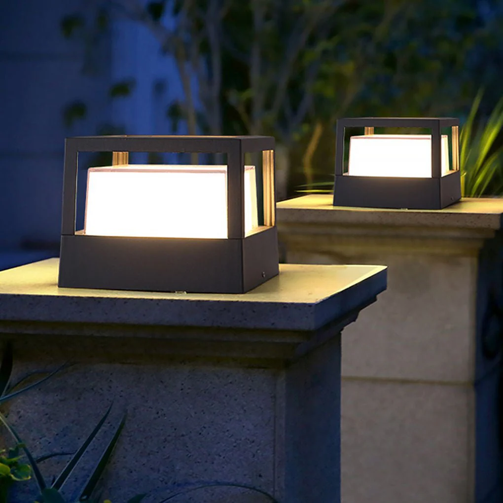 Marc Square Pier Outdoor Mount Post Lamp - Image 3