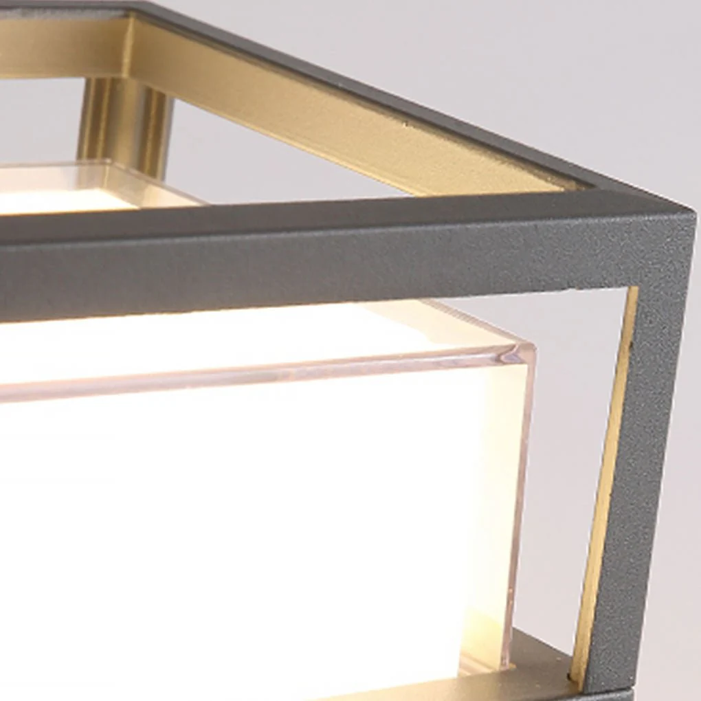 Marc Square Pier Outdoor Mount Post Lamp - Image 4