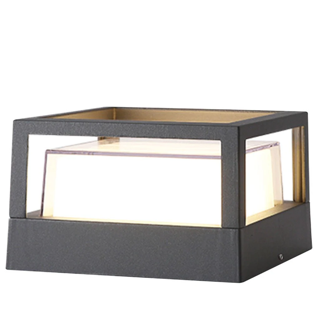 Marc Square Pier Outdoor Mount Post Lamp - Image 7
