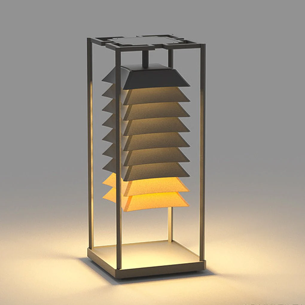 Mariner Freestanding Layered LED Steel Outdoor Pillar Lamp - Image 9