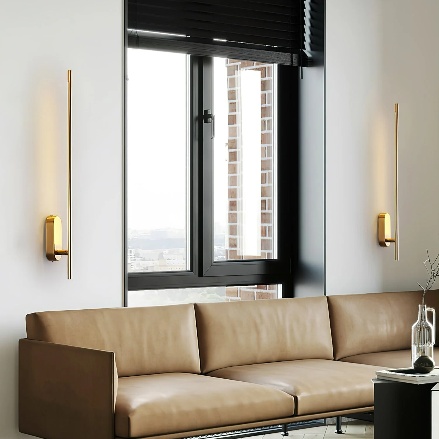 Marissa Stick Shaped Brass Sconce Wall lamp - Image 38