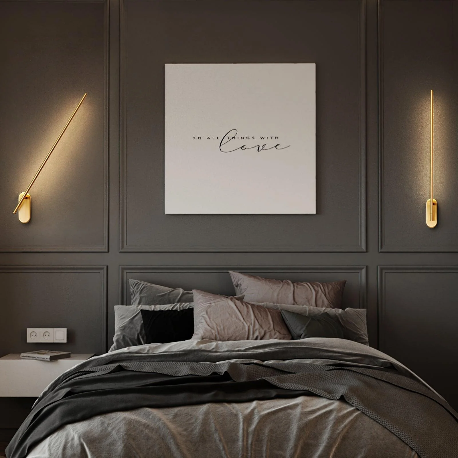 Marissa Stick Shaped Brass Sconce Wall lamp - Image 52