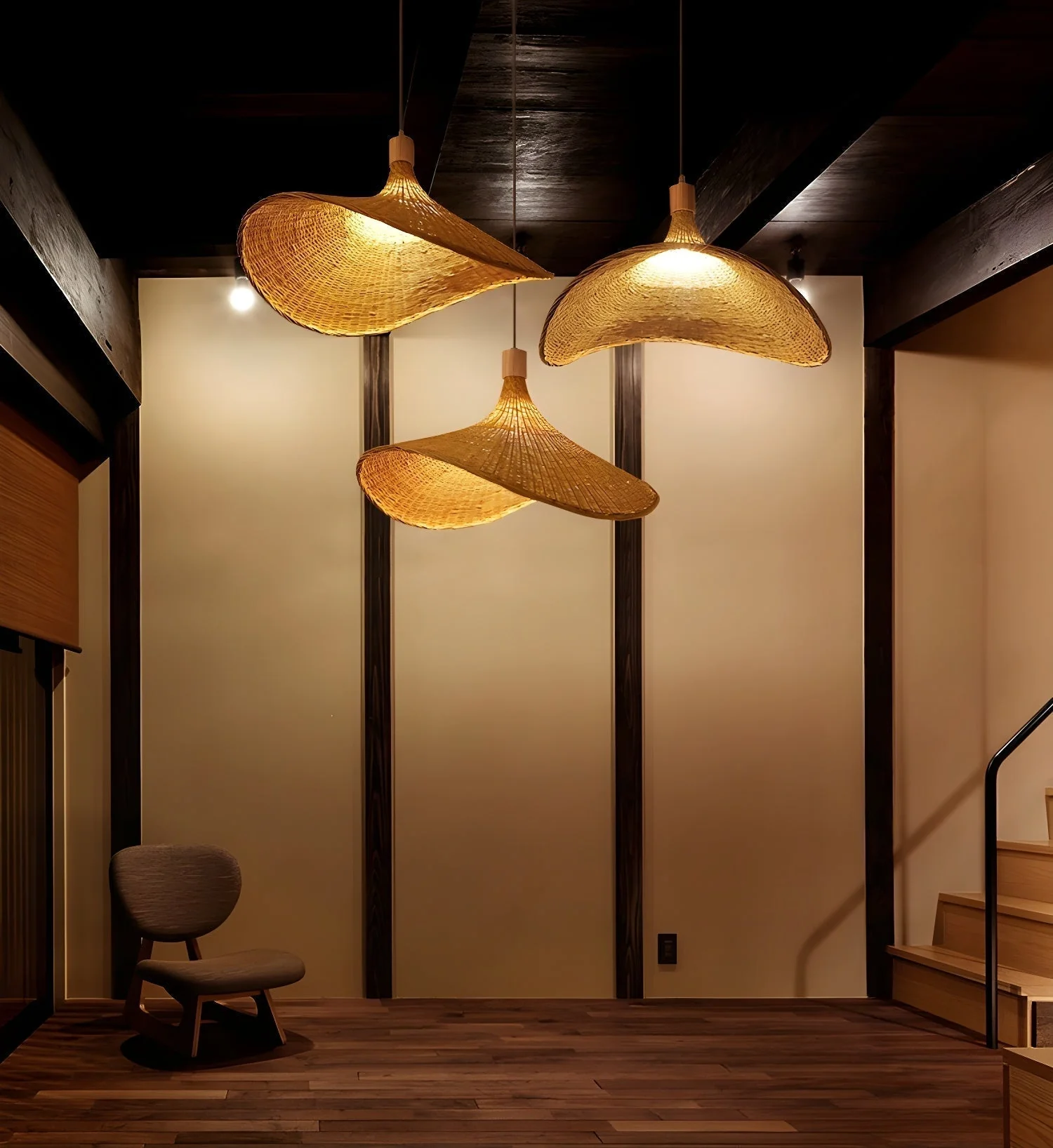 Marona Rattan Vintage Pendant Light - Image 13