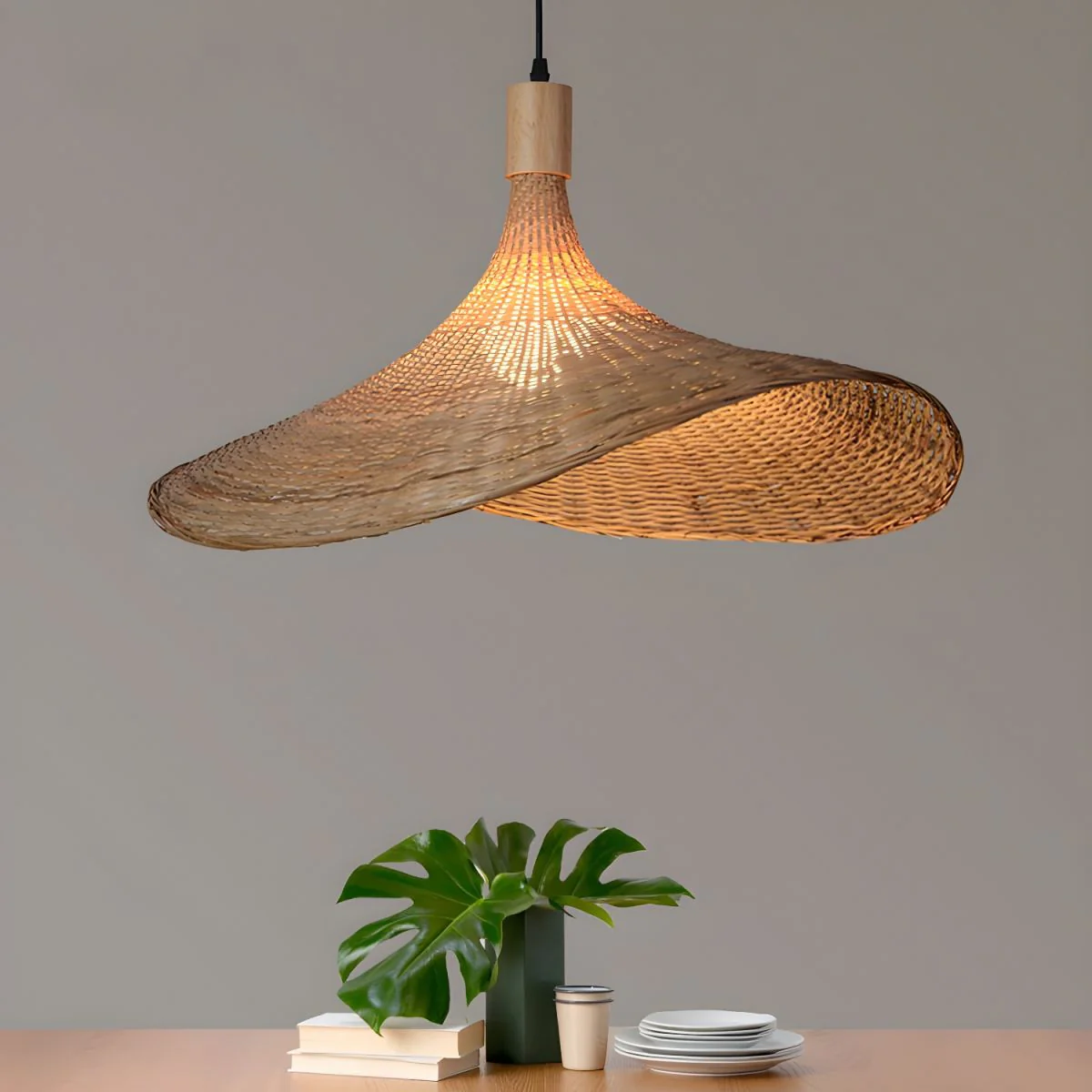 Marona Rattan Vintage Pendant Light - Image 14