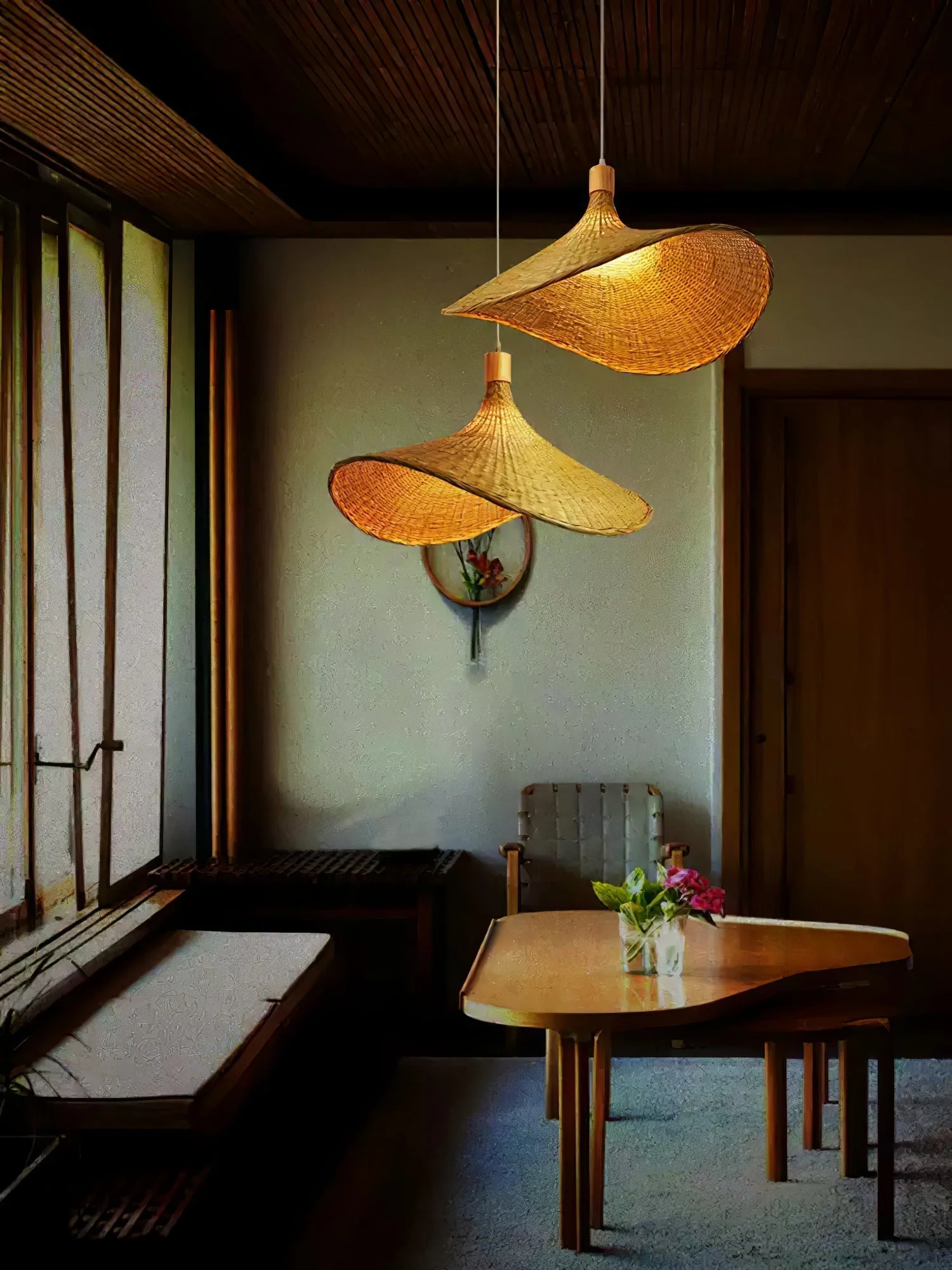 Marona Rattan Vintage Pendant Light - Image 20