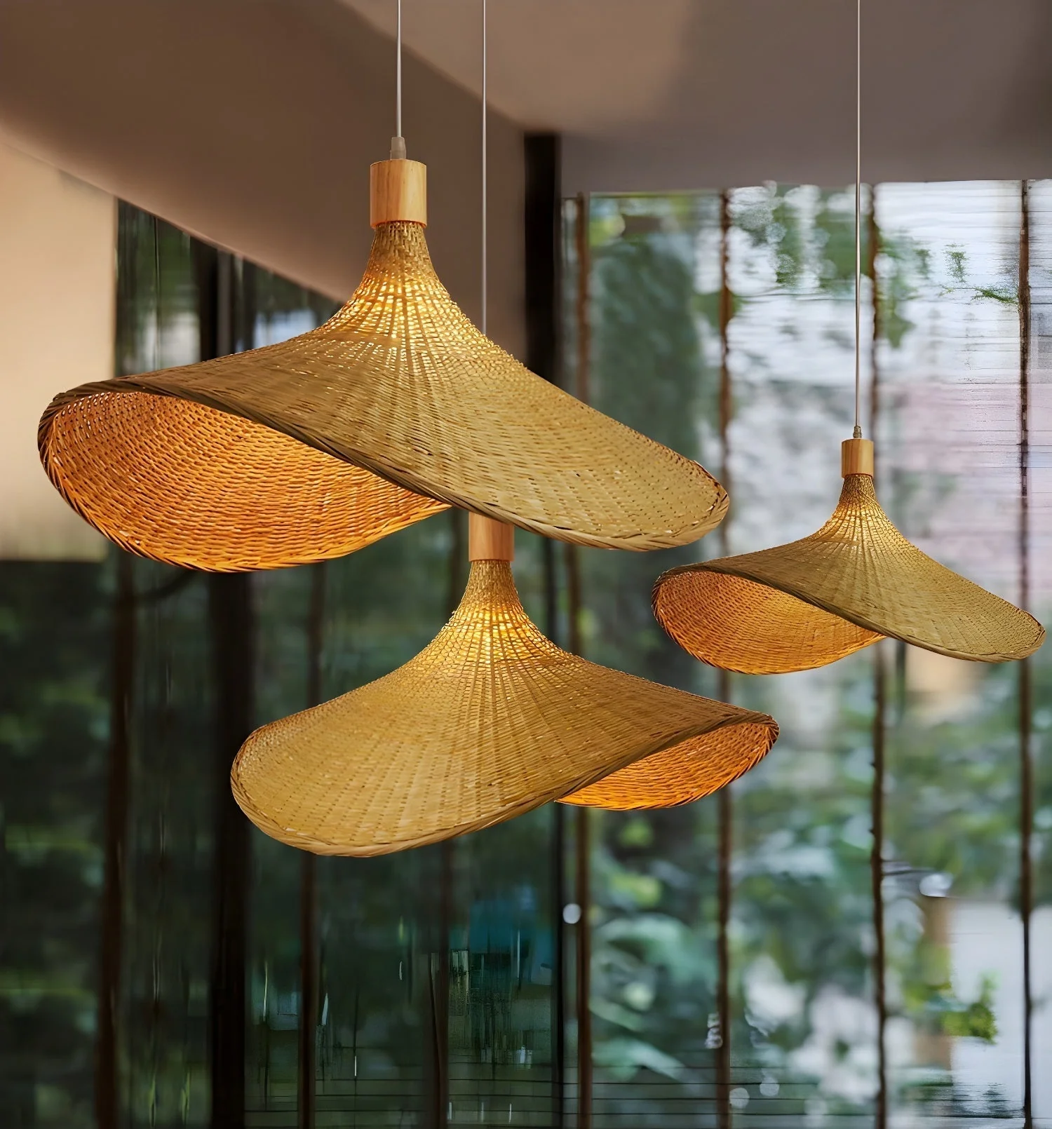 Marona Rattan Vintage Pendant Light - Image 21
