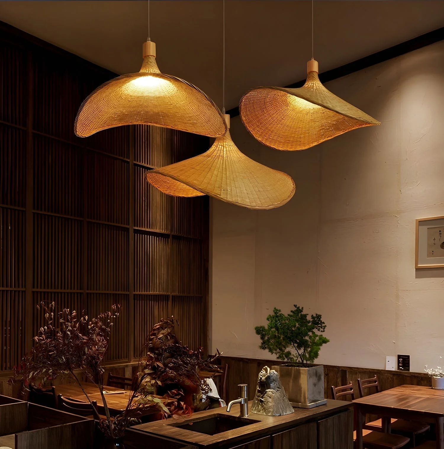 Marona Rattan Vintage Pendant Light - Image 3