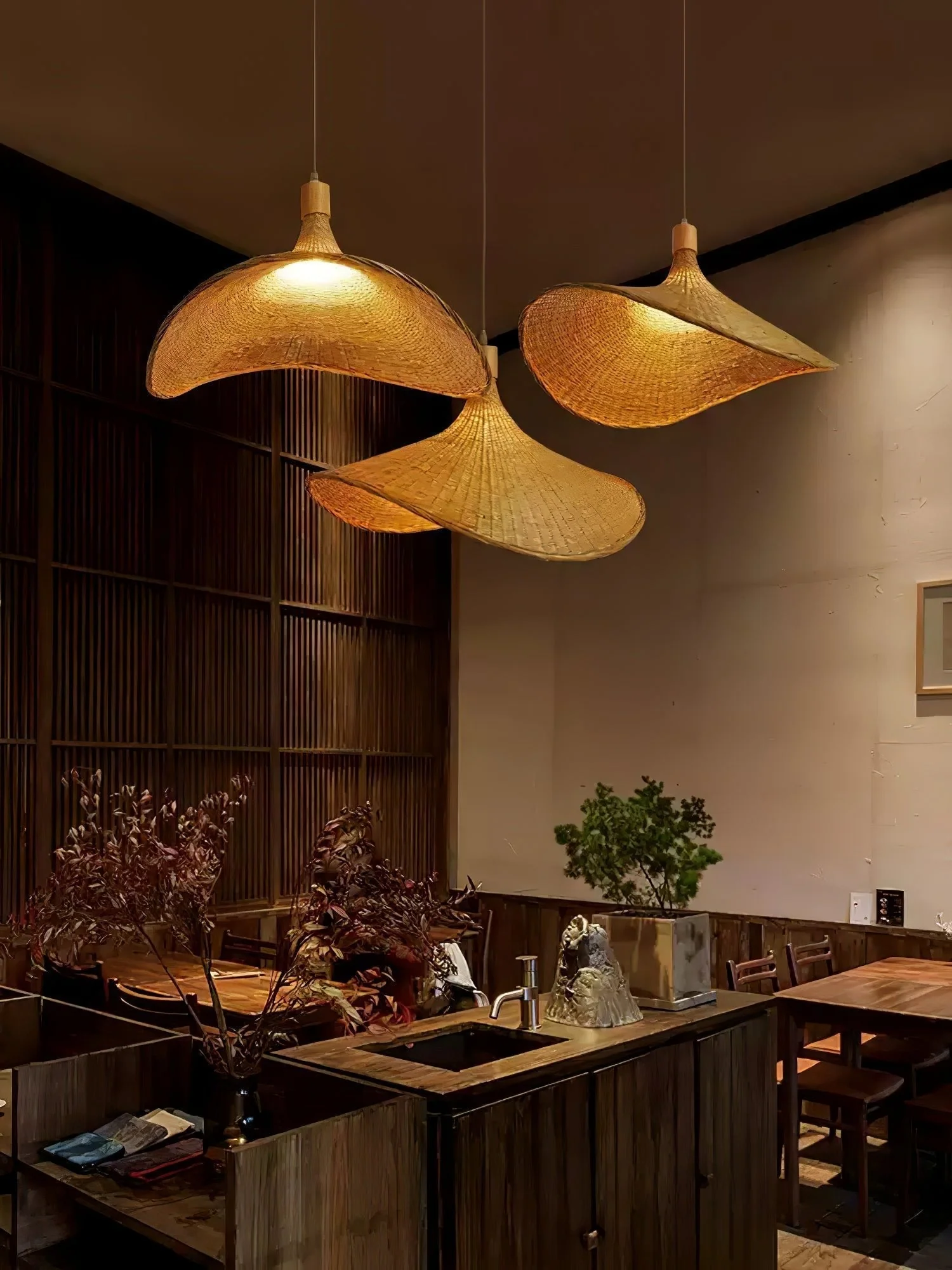 Marona Rattan Vintage Pendant Light - Image 31