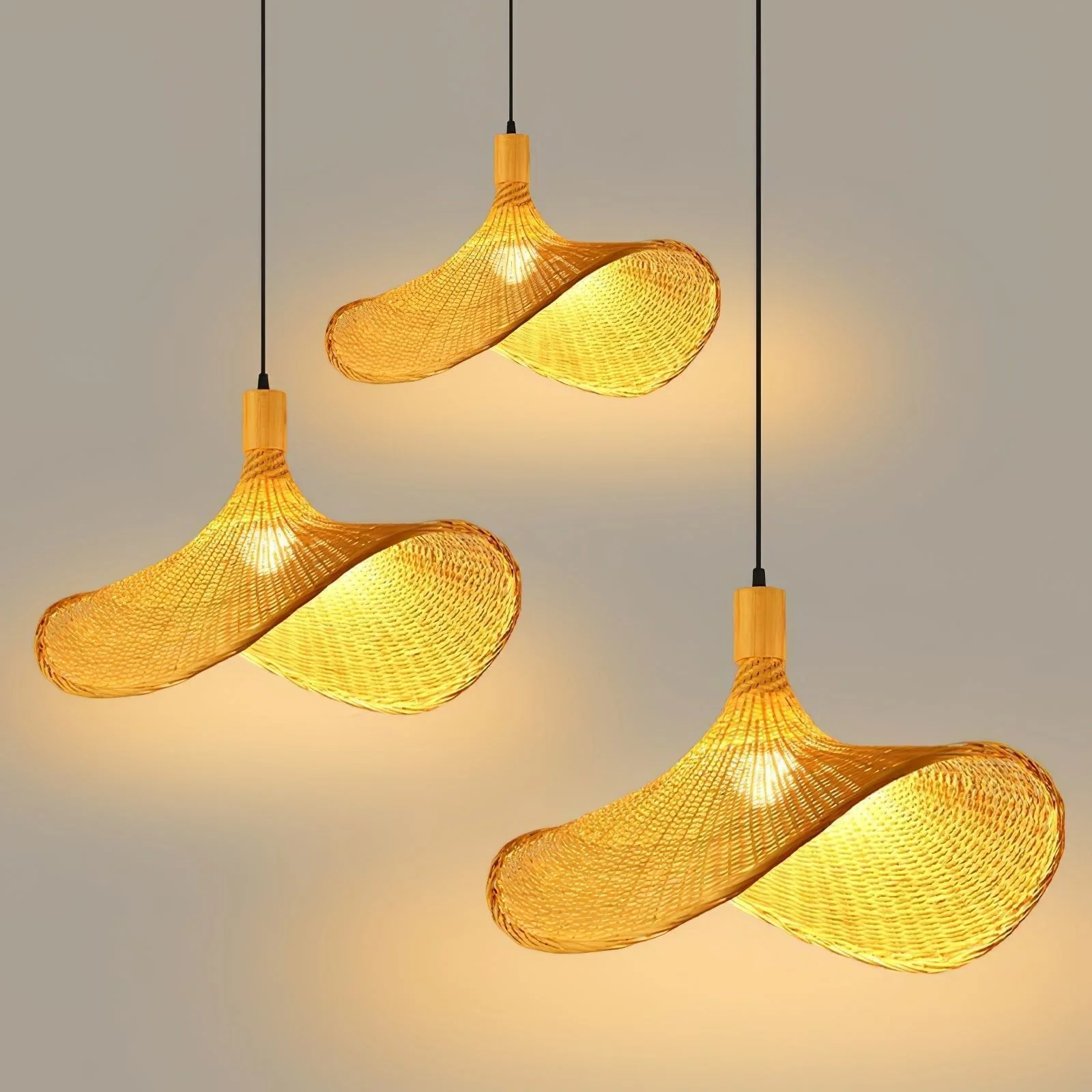 Marona Rattan Vintage Pendant Light - Image 32