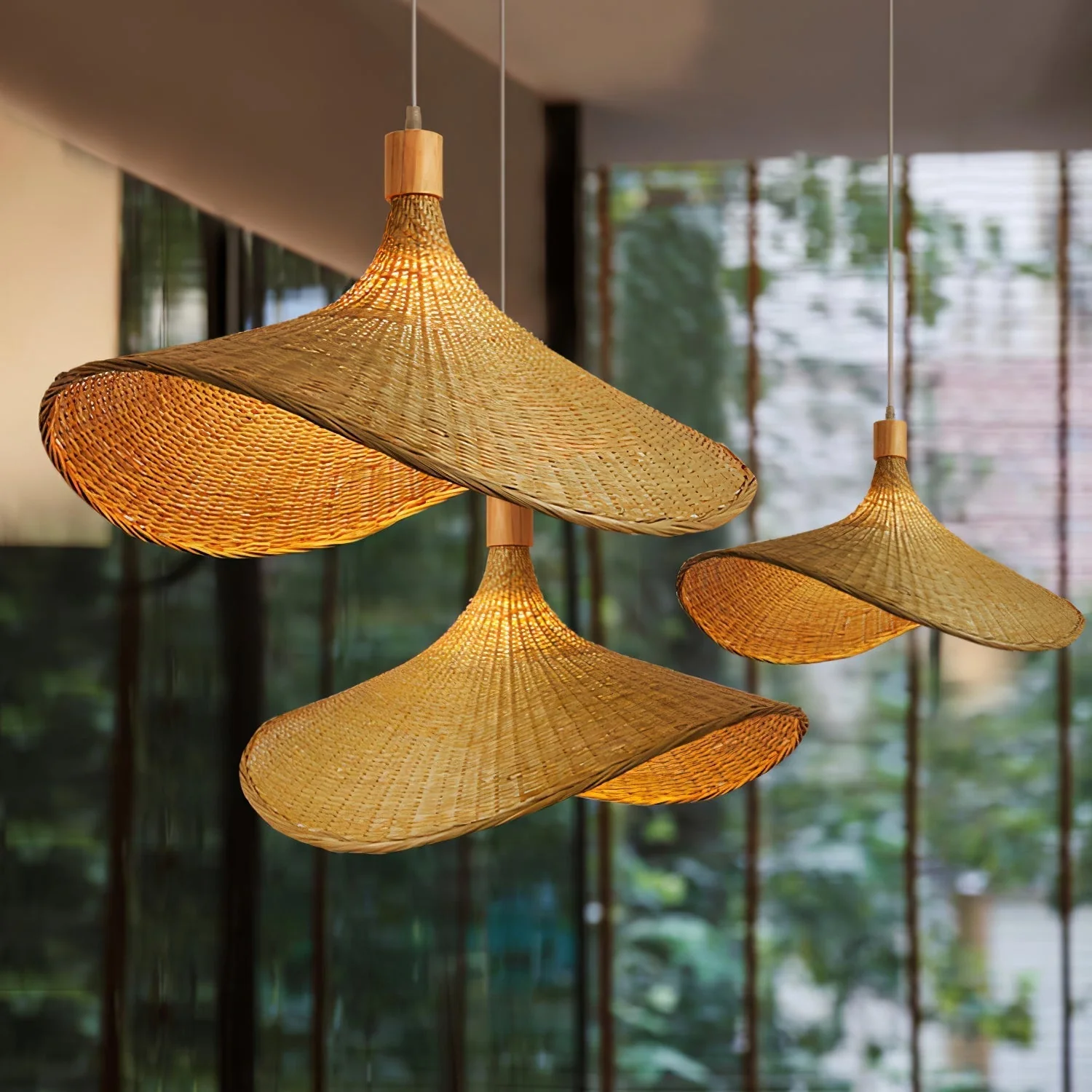 Marona Rattan Vintage Pendant Light - Image 4