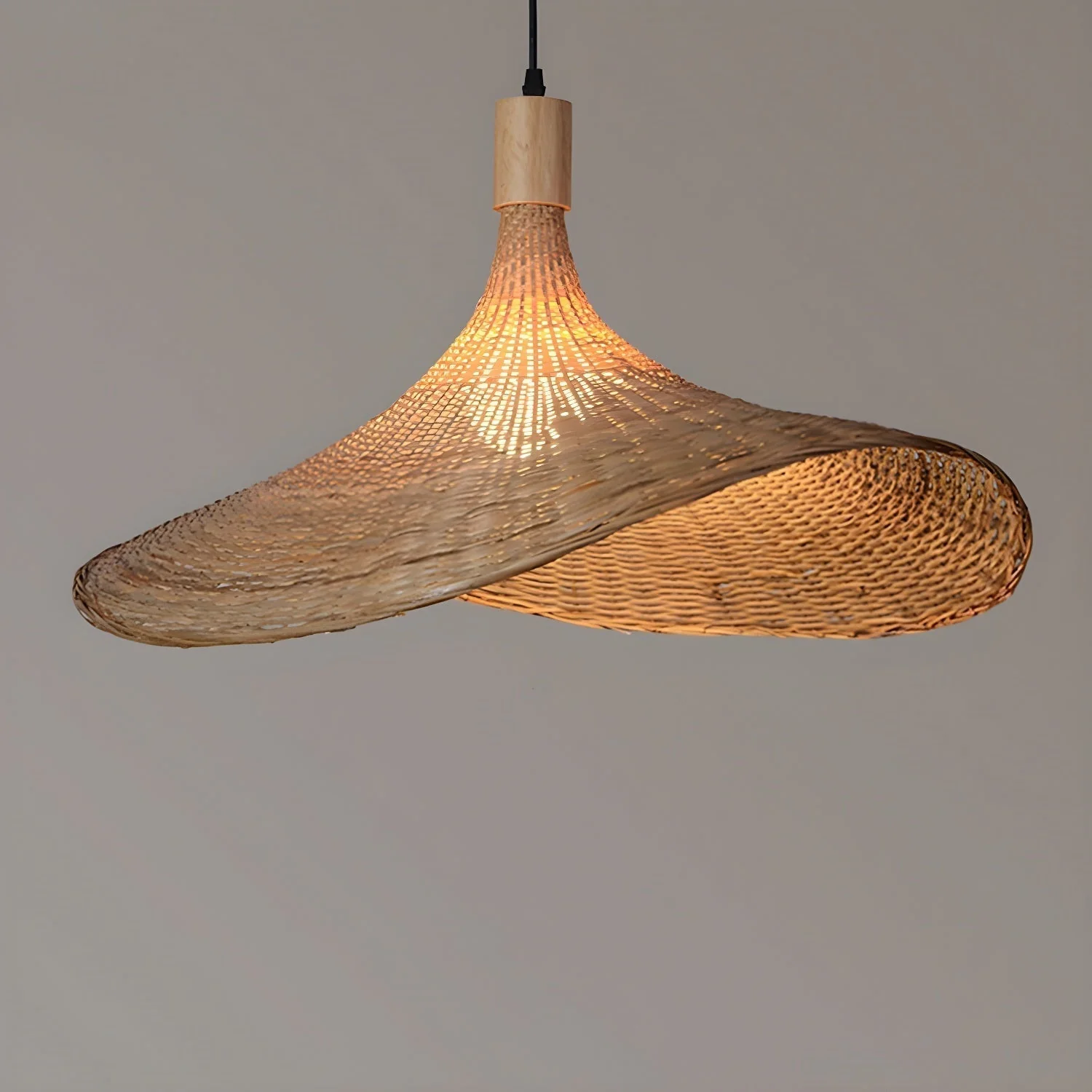 Marona Rattan Vintage Pendant Light - Image 9