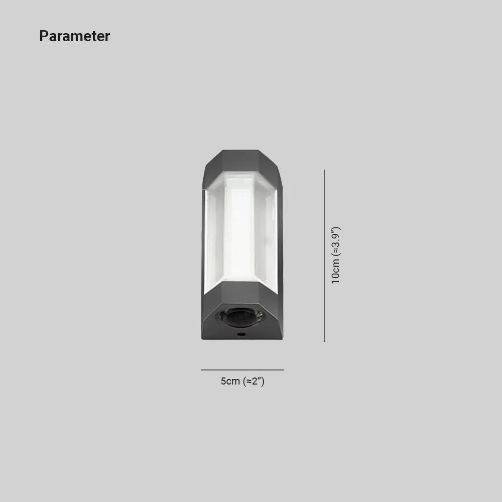 Marve Nordic Up Down Outdoor Wall Lamp, White/Black - Image 4