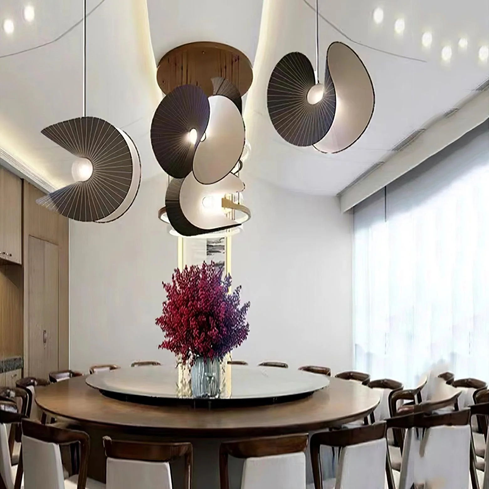 Mavira Fabric Pendant Light - Image 16